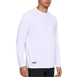 Under Armour Men's Tactical Tech Long-Sleeve Shirt ,White,Small